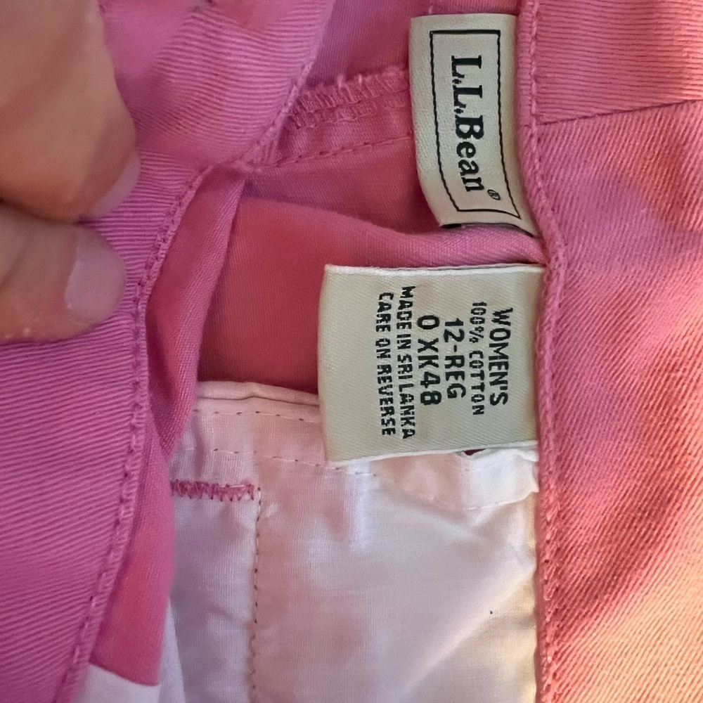 L.L Bean pink wide leg khakis 
Size 12 - Picture 5 of 5